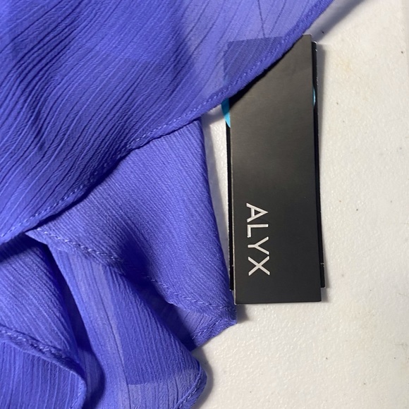 NWT Alyx Midnight Bloom Violet Blouse - Picture 4 of 4